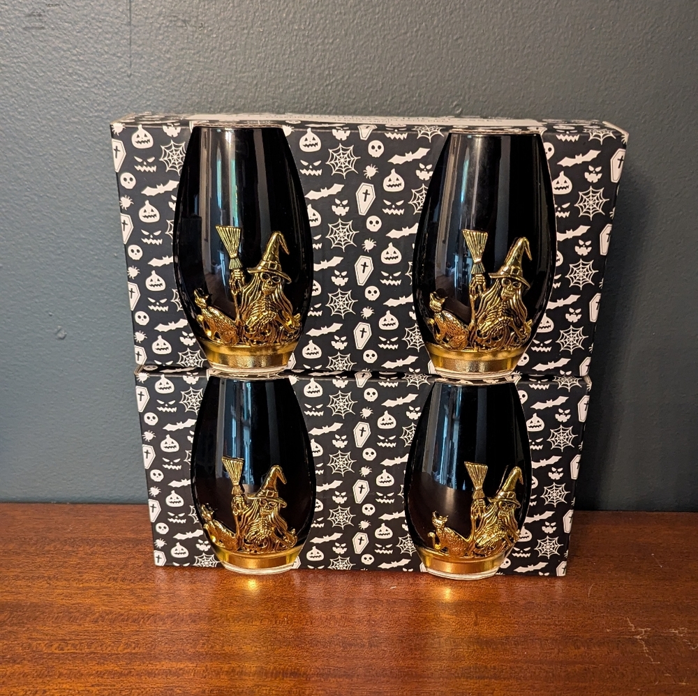 Gold and Black Wizard Glass Set